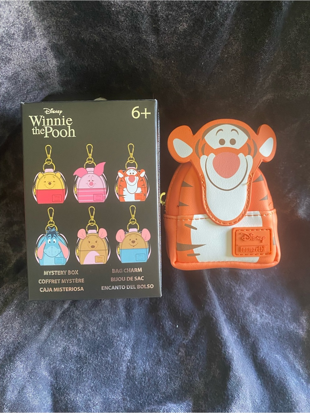 Loungefly Disney Tigger Mini Bag Charm - Orange White